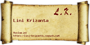 Lini Krizanta névjegykártya